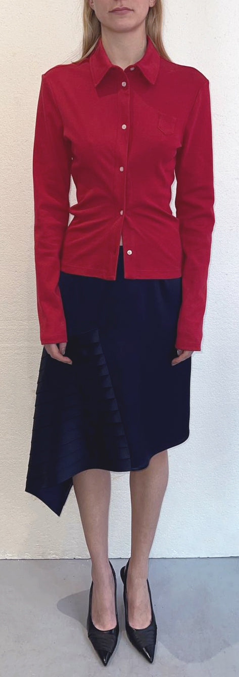 ARIANE GATHERED MIDSECTION SHIRT