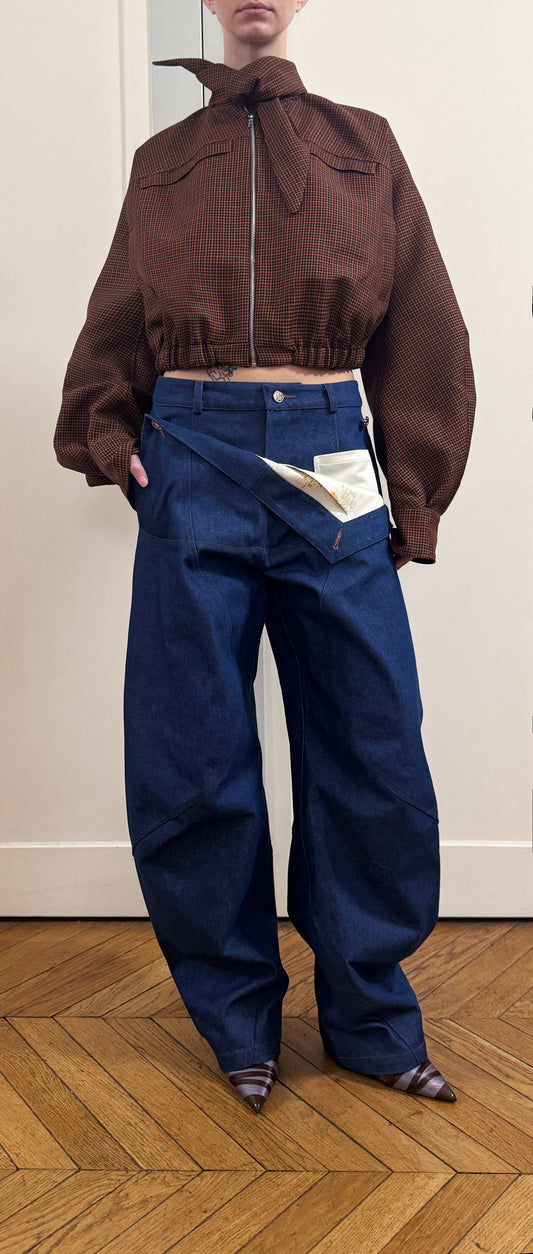 SABINA - SAILOR TROUSERS WITH FLAP & SIDE POCKETS