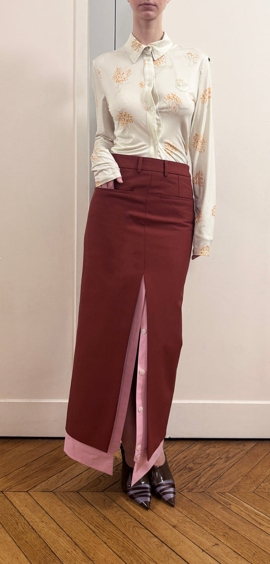 ARIANE GATHERED MIDSECTION SHIRT