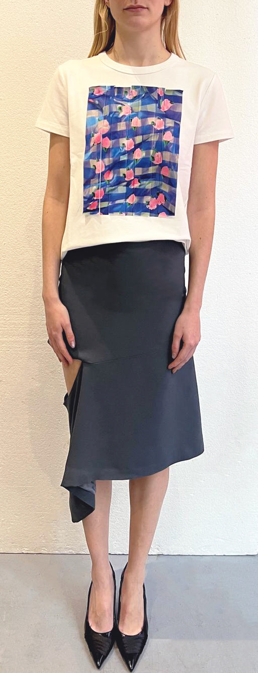 CASSATT SKIRT WITH OPEN SLIT