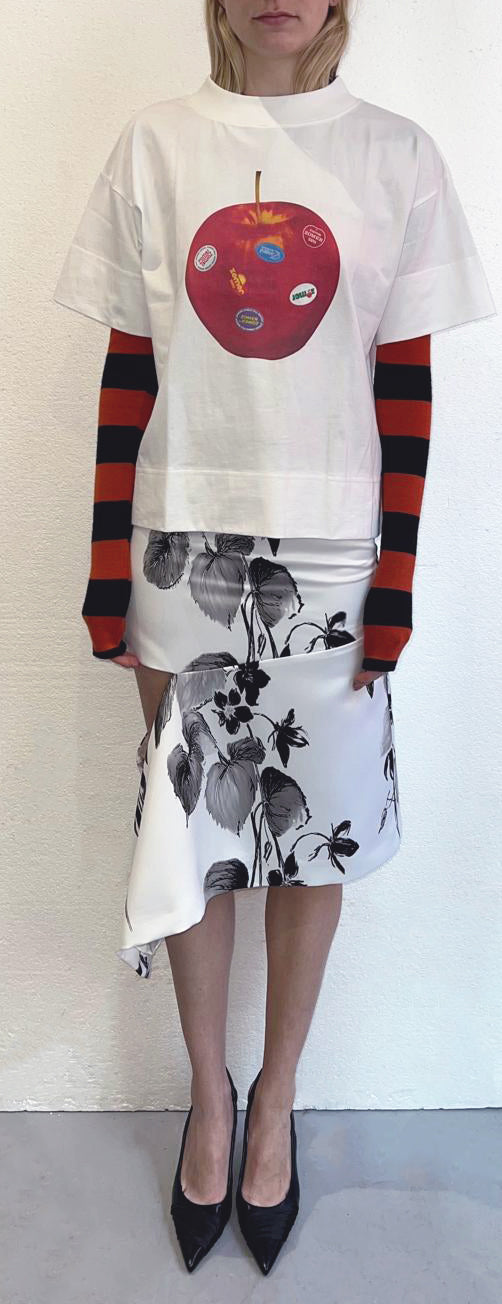 CASSATT SKIRT WITH OPEN SLIT