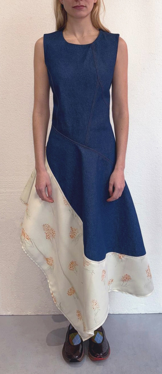 PABLO - ASYMETRICAL PANEL DRESS